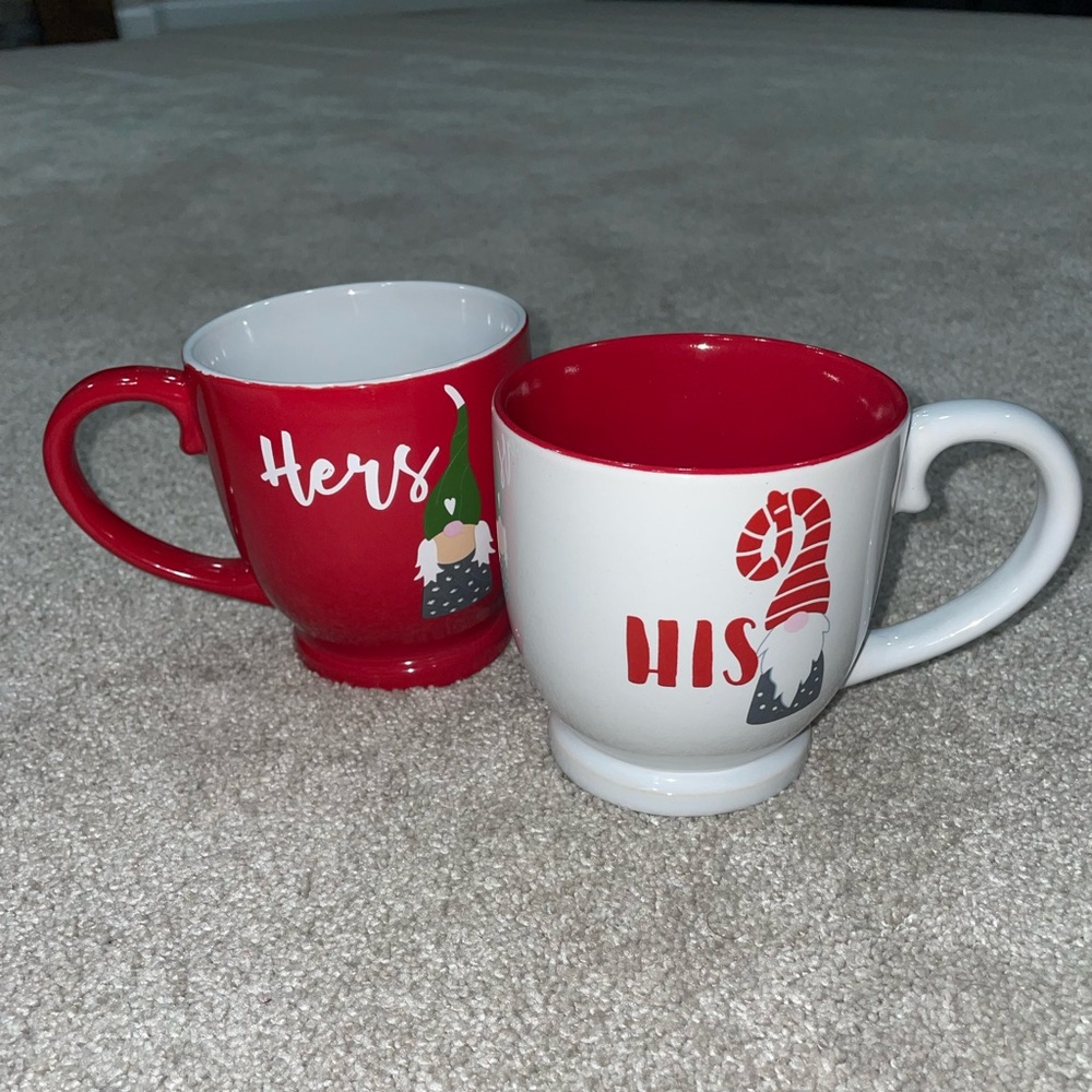 His & Hers Christmas Mug Set